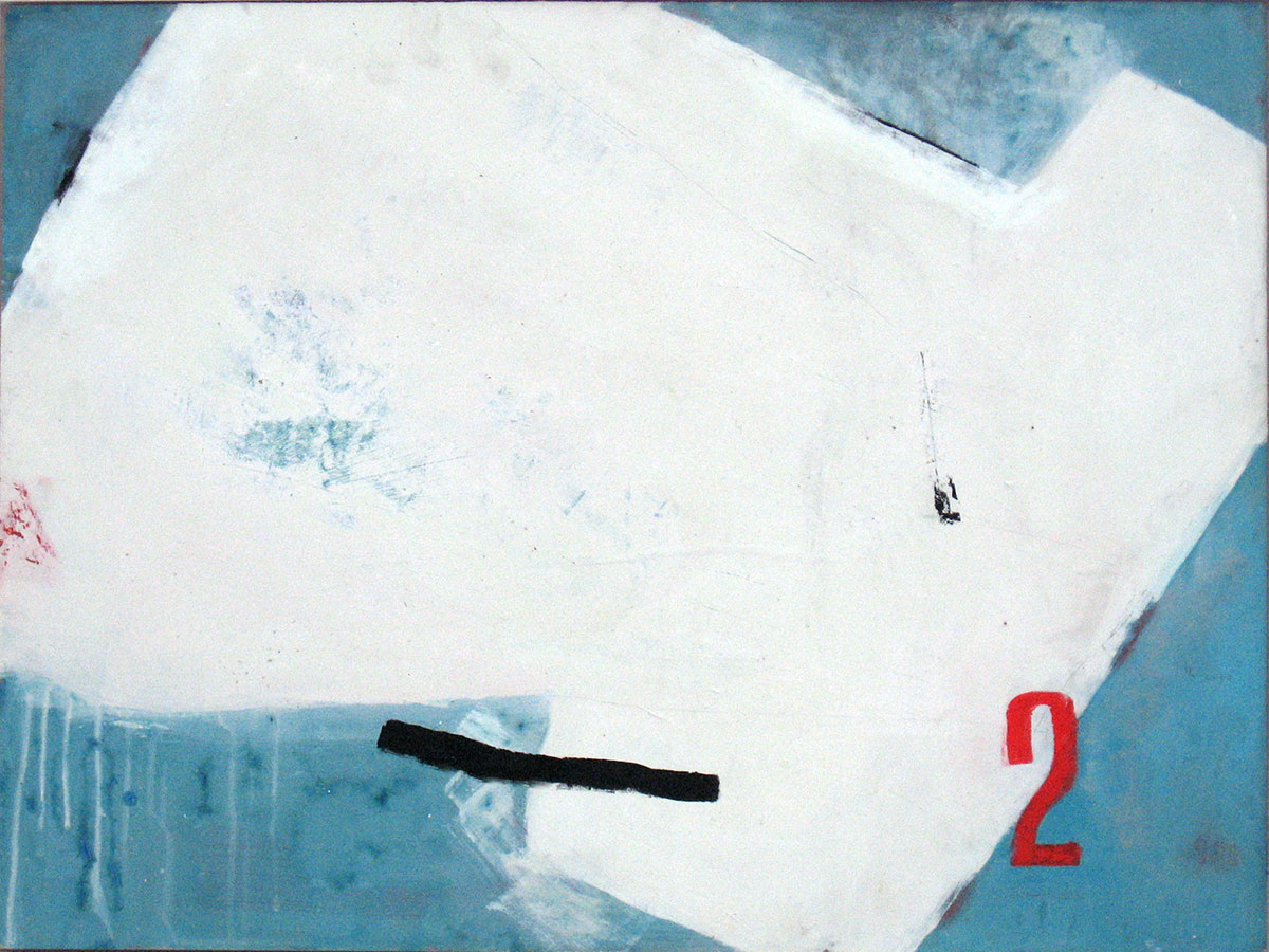 Kimonofaltung 2 (2010), Mischtechnik auf Hartfaser, 60x80 cm