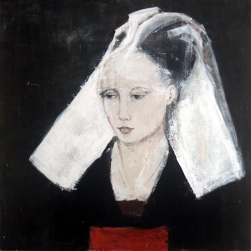 Pilar (2010), Mischtechnik auf Hartfaser, 100x100 cm, Privatsammlung